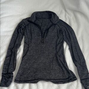 Lululemon Athletica Gray Fitted Polo Sweatshirt